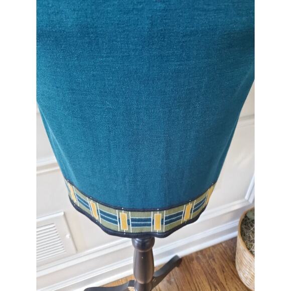 Max Studio Women's Blue Rayon Round Neck Long Sleeve Knee Length Dress Size S - Picture 3 of 12